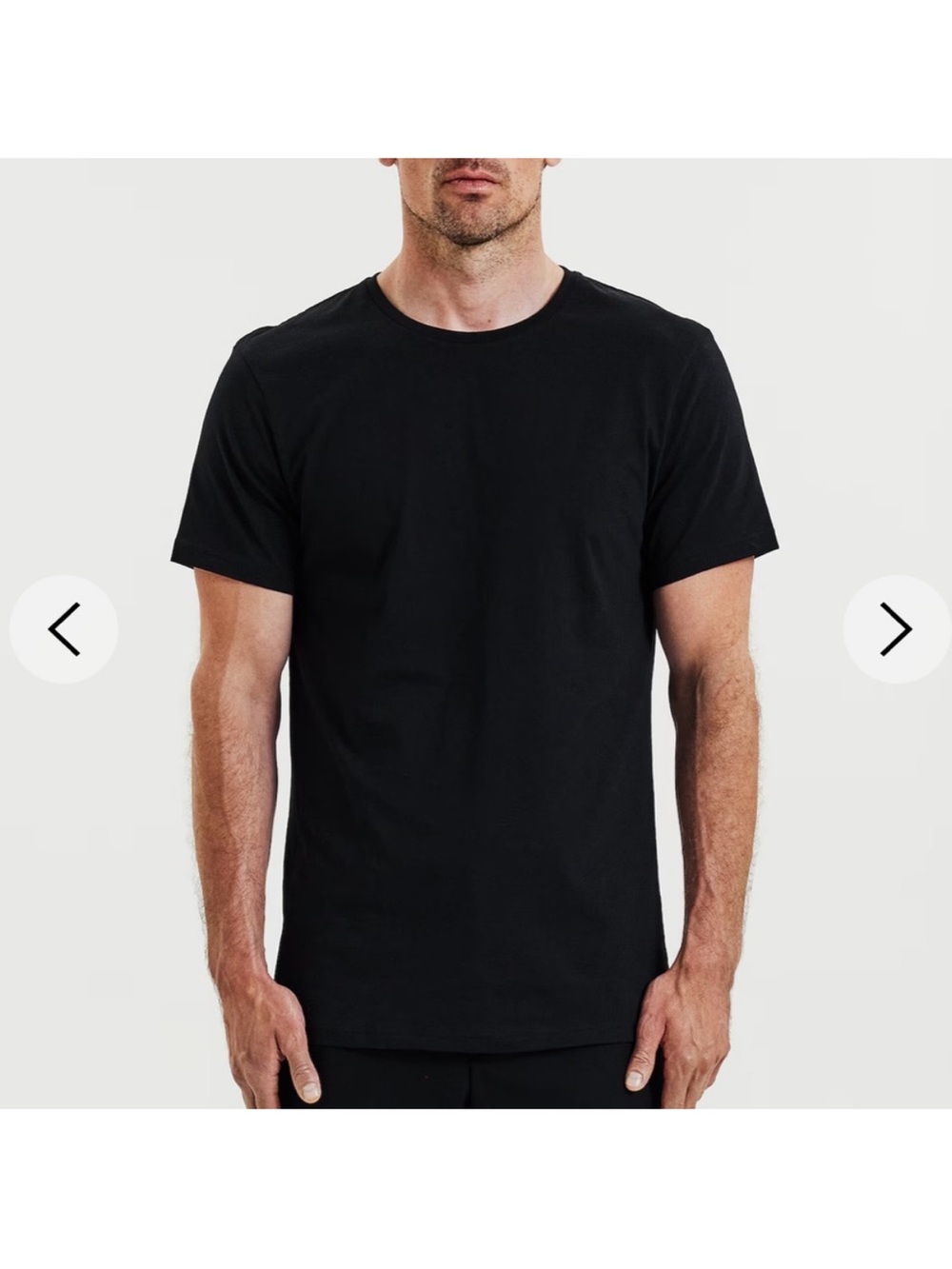 Cuts Clothing Black Short Sleeve Crew Tee